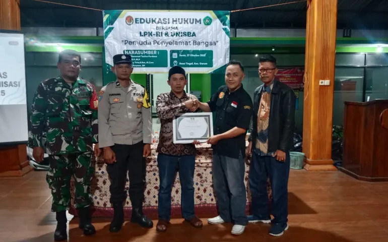 LPK-RI Blitar dan UNISBA Gelar Edukasi Hukum “Pemuda Penyelamat Bangsa” di Desa Tingal